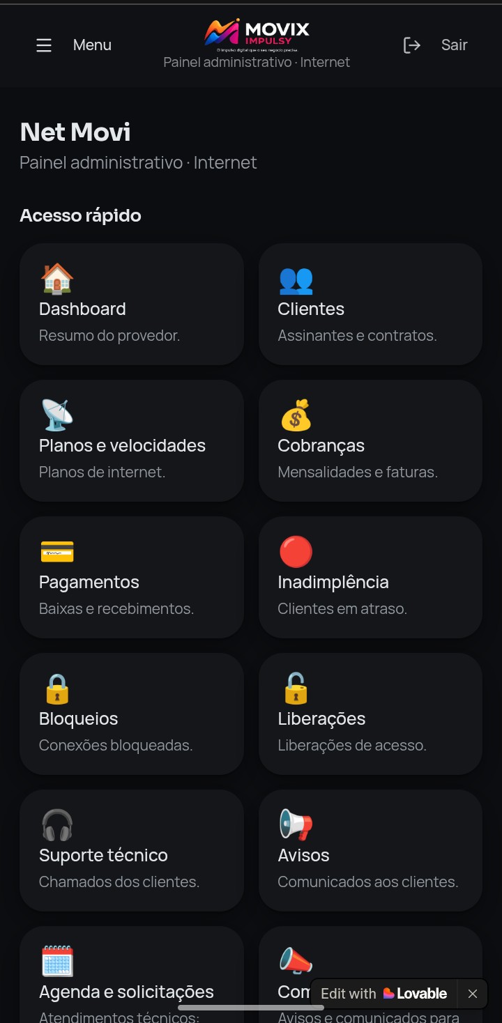Painel Administrativo Completo